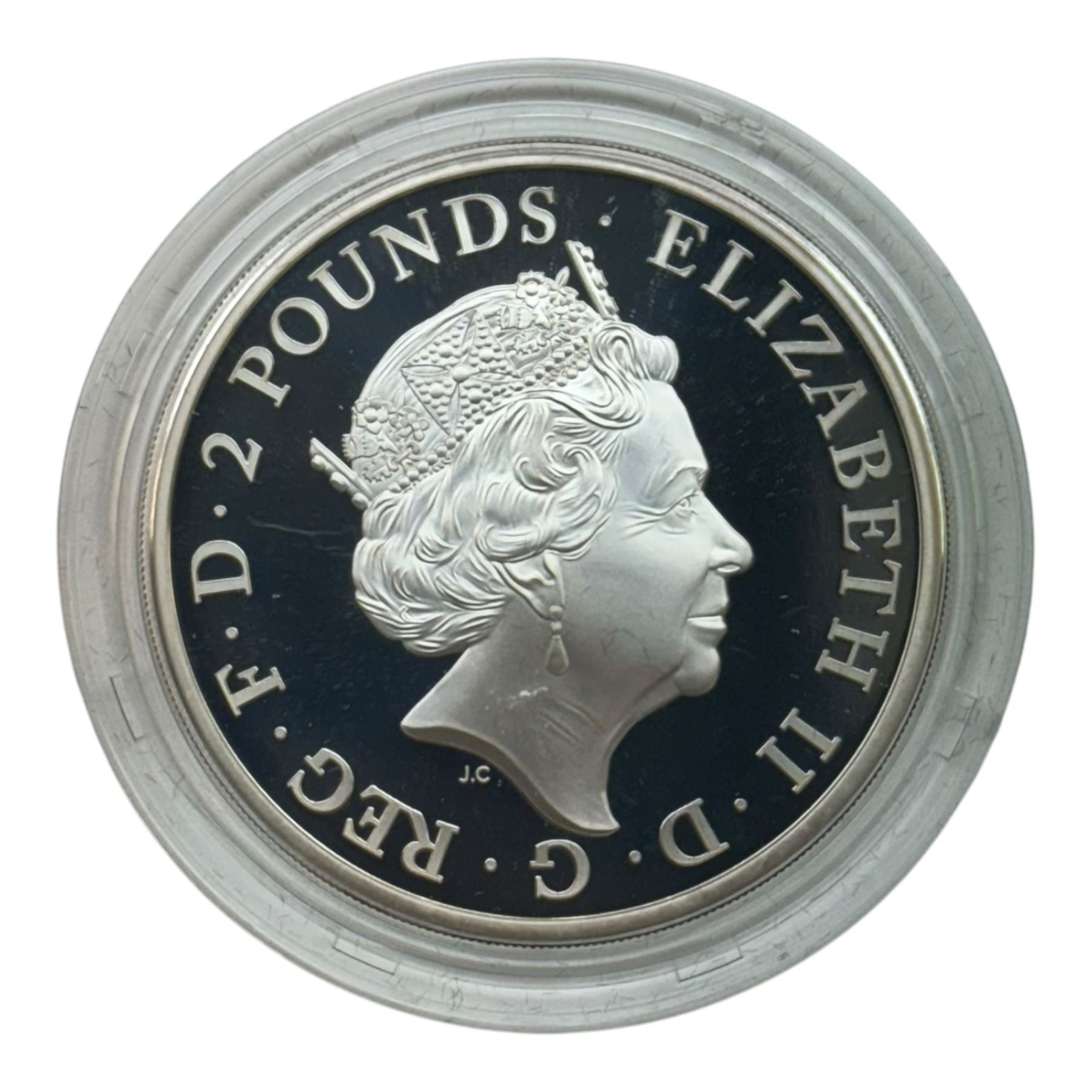 Five silver proof coins, comprising The Royal Mint United Kingdom 2016 'Shakespeare' one ounce two pounds, 2017 'Britannia' one ounce two pounds, Bailiwick of Jersey 2016 'Battle of Hastings' ten pounds coin bar, 2018 '100 Years of the Royal Air Force' five pounds and South Africa 'Krugerrand' one ounce, all cased with certificates