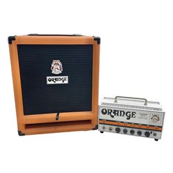 Orange 'Terror Bass' 500 watts Class D Hybrid Bass Amplifier; serial no.03742-0814; L30cm; and Orange 'Voice of the World' SP212 bass cabinet with 2 x 12