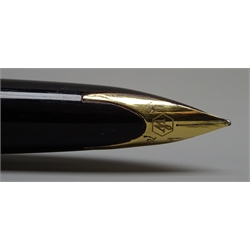  Writing Instruments - Waterman fountain pen with '18K' gold nib and matching ballpoint pen, boxed, Waterman ballpoint pen and fountain pen, Faber-Castell fountain pen, ballpoint pen and pencil and a sterling silver cased Sheaffer pencil (8)  