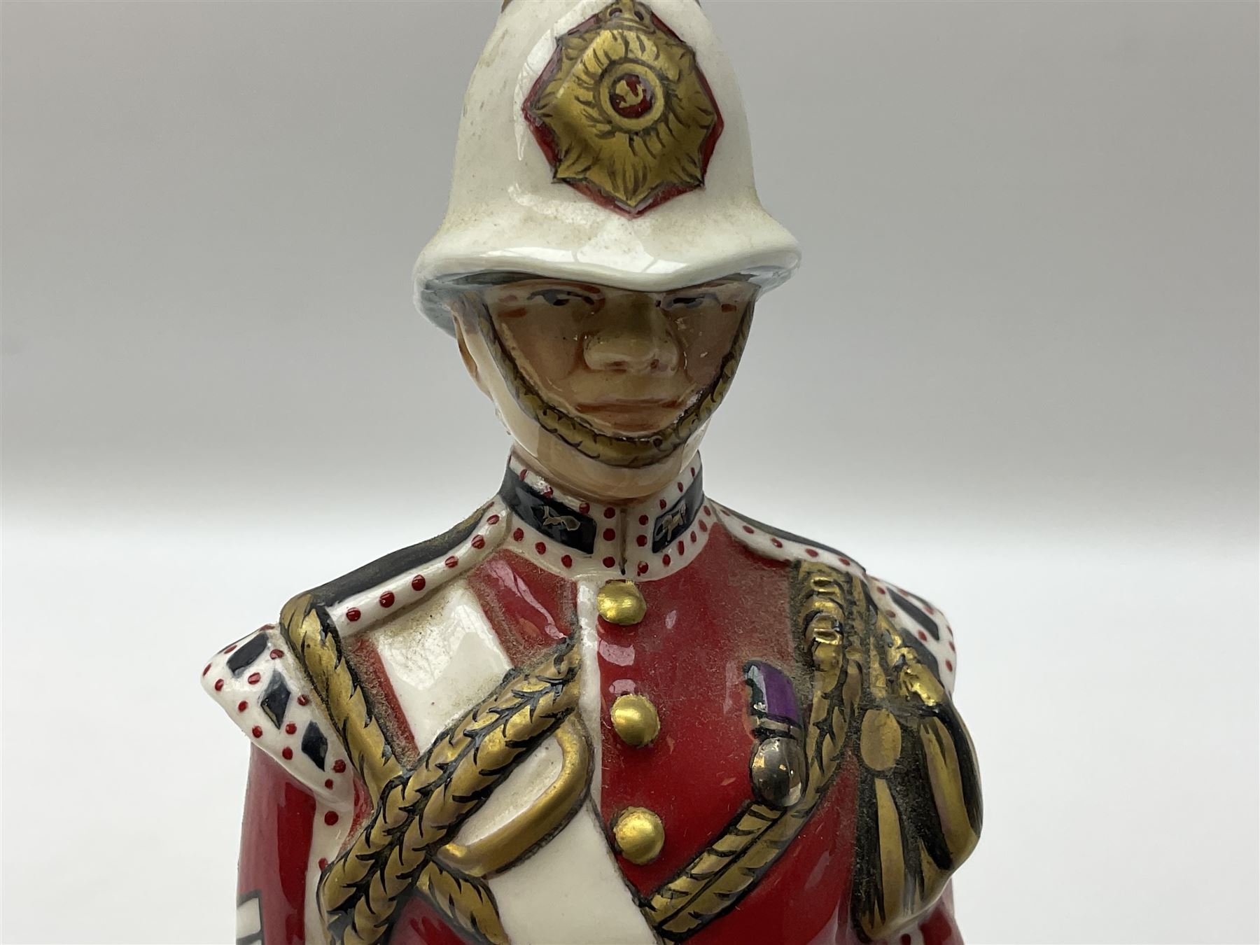 Michael J Sutty limited edition figure, Soldier Drummer, 1st Battalion, The Kings Own Royal Border Regiment 1984, 93/250, together with further limited edition Michael Sutty bust, 12/250, tallest H21.5cm