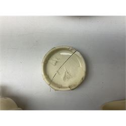 Collection of Emma Bridgewater spongeware ceramics, to include Pink Hearts pattern teapot, milk bottle vase, teacup and saucers, Love & Kisses sugar shaker and large 'I love you more than Marlon Brando' mug, British Birds and Black and White pattern mugs, etc, all with printed marks beneath, tallest H21.5cm