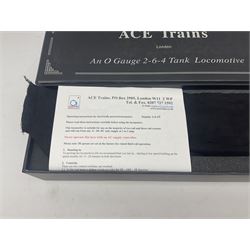 Ace Trains '0' gauge - limited edition E8 Stanier 2-6-4 tank locomotive No.42546 in late BR passenger green with final totem; for two or three rail running; boxed with original packaging and instructions in outer delivery box