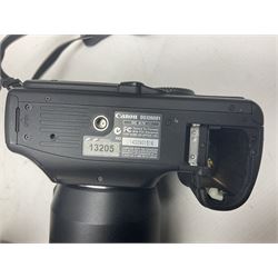 Canon EOS 5D camera body, with 'Tamron SP 70-300mm F/4-5.6 lens, and accessories, together with soft case