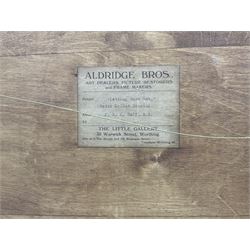 John Robert Keitley Duff (British 1862-1923): 'Letting them Out', watercolour signed, titled on label verso, 35cm x 52cm