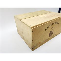 Chateau Ducla 2001 Bordeaux Superieur, 75cl, six bottles, in original wine crate