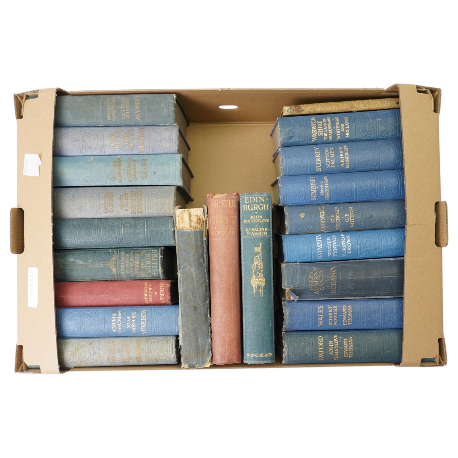 Large collection of Mortimer Menpes and AC Black travel books including notable limited and signed volumes 'Durbar' signed 888/1000, 'Paris' de-luxe edition 147/500, 'Cruikshank's Water-Colours' signed 31/300, 'Yorkshire Coast & Moorland Scenes' signed by Gordon Home 150/200 etc approx 100 volumes