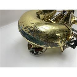 Yamaha YTS-23 tenor saxophone, serial no.021481; in fitted case with crook and accessories.