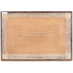 Mary Weatherill (British 1834-1913): View across an Estuary, watercolour attributed by her brother Richard, 21cm x 42cm