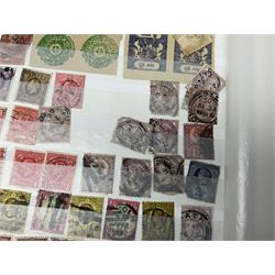 Stamps and ephemeral items, including used Great British, St Helena, Cyprus, New Zealand, Jamaica, Mauritius, British Guiana, Australia etc, in one box
