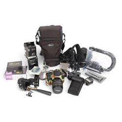 Canon EOS 90D DSLR camera body serial no. 064051002694, in a silicon camouflage case, with...