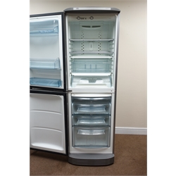  AEG SANTO075348-KG fridge freezer, silver finish , W60cm, H182cm, D73cm (This item is PAT tested - 5 day warranty from date of sale)  