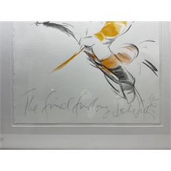 Jake Sutton (British 1947-): 'The Final Furlong', limited edition screenprint signed titled and numbered 66/250 in pencil 76cm x 57cm