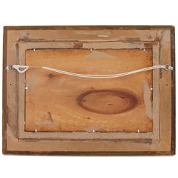 John Atkinson Grimshaw (British 1836-1893): Whitby from Scotch Head, oil on board signed and dated 1886+, 24cm x 37.5cm 
Provenance: private collection, purchased David Duggleby Ltd 8th December 2014 Lot 75; David Duggleby Whitby 14th September 2004 Lot 249; Phillips Leeds 16th November 1999 Lot 321. Sold together with a copy of the Phillips catalogue, which reads: 
