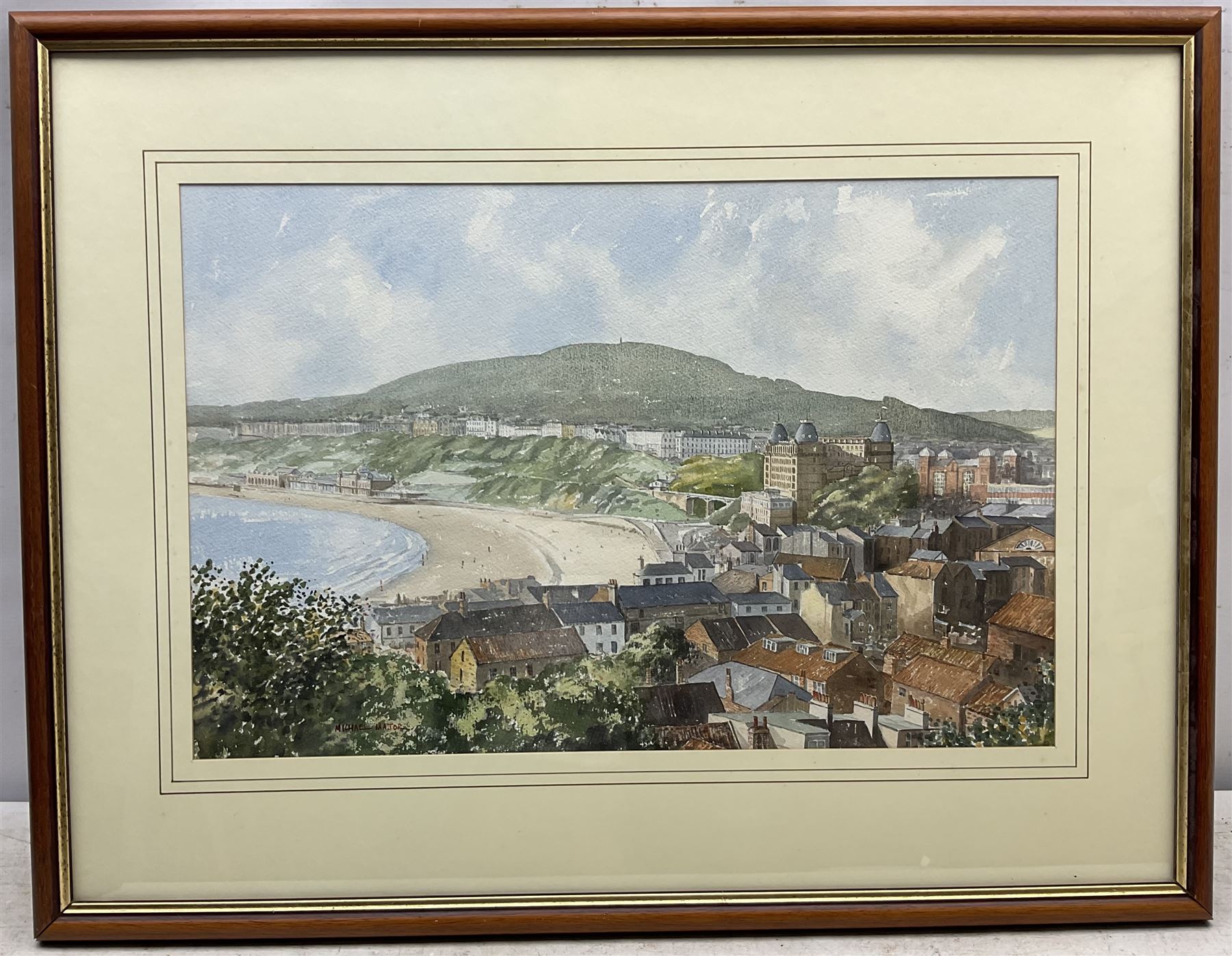 Michael Major (British 20th century): Scarborough South Bay, watercolour signed 34cm x 52cm