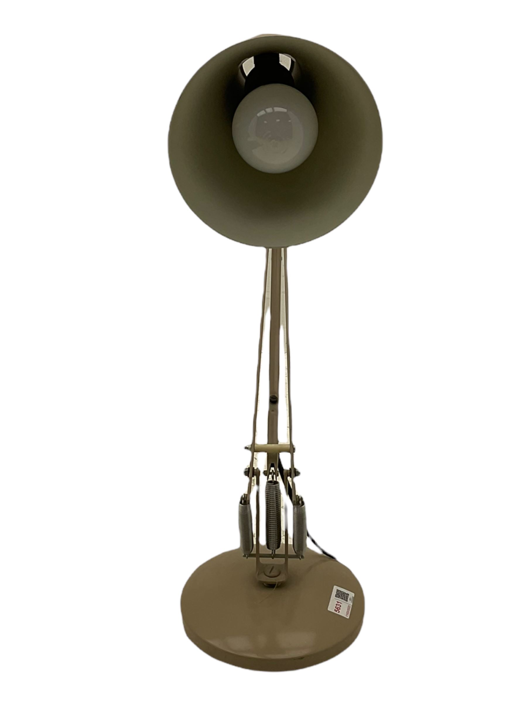 Angle-poise lamp and an Islamic prayer mat