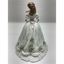Three Royal Worcester figurines,  The First Quadrille, The Fairest Rose and Queen of Hearts, largest H21cm