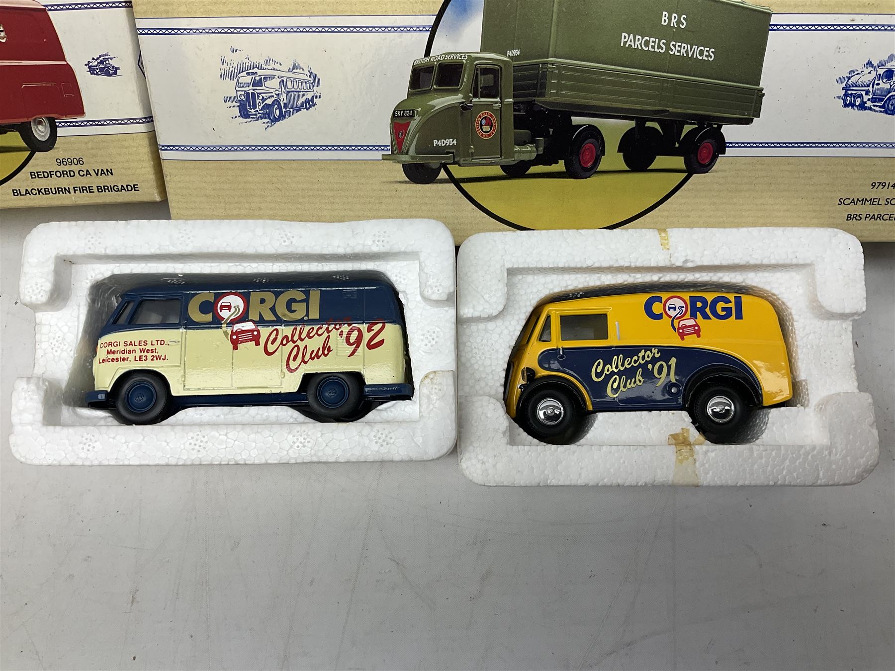 Nineteen boxed Corgi die-cast models sets, to include 50th Anniversary Battle of Britain, The Ruddles, The Bass, Ford- the general utility car, 150th Anniversary Penny Post, White Bread, Charrington etc