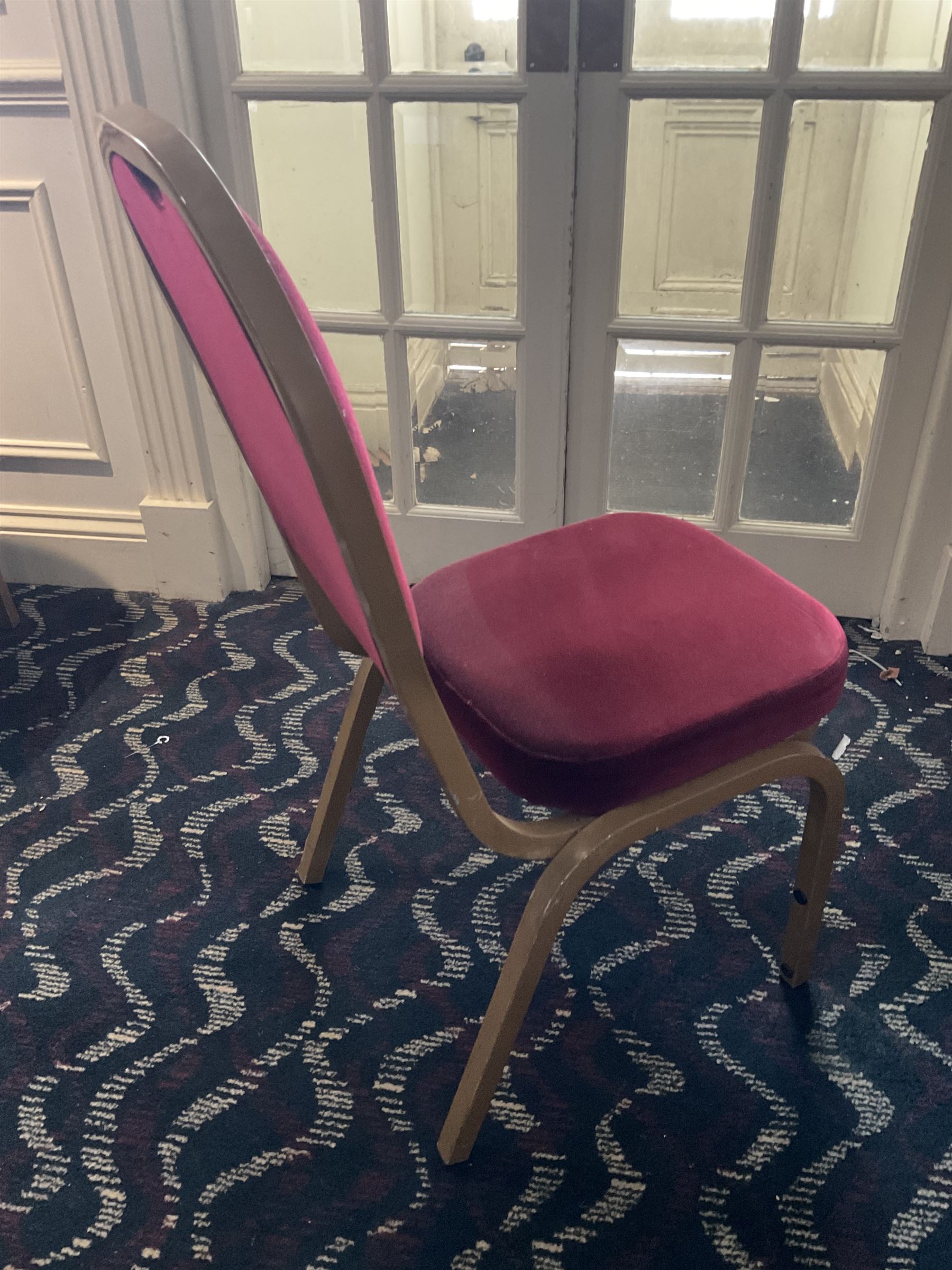 Seven circular bar tables (D55cm), two coffee tables and five conference chairs- LOT SUBJECT TO VAT ON THE HAMMER PRICE - To be collected by appointment from The Ambassador Hotel, 36-38 Esplanade, Scarborough YO11 2AY. ALL GOODS MUST BE REMOVED BY WEDNESDAY 15TH JUNE.
