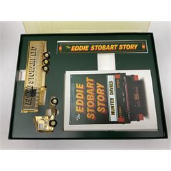Corgi Eddie Stobart - two limited edition sets; CC99155 'Scania @ Stobart'; and CC86610 'The Eddie Stobart Story'; both boxed (2)