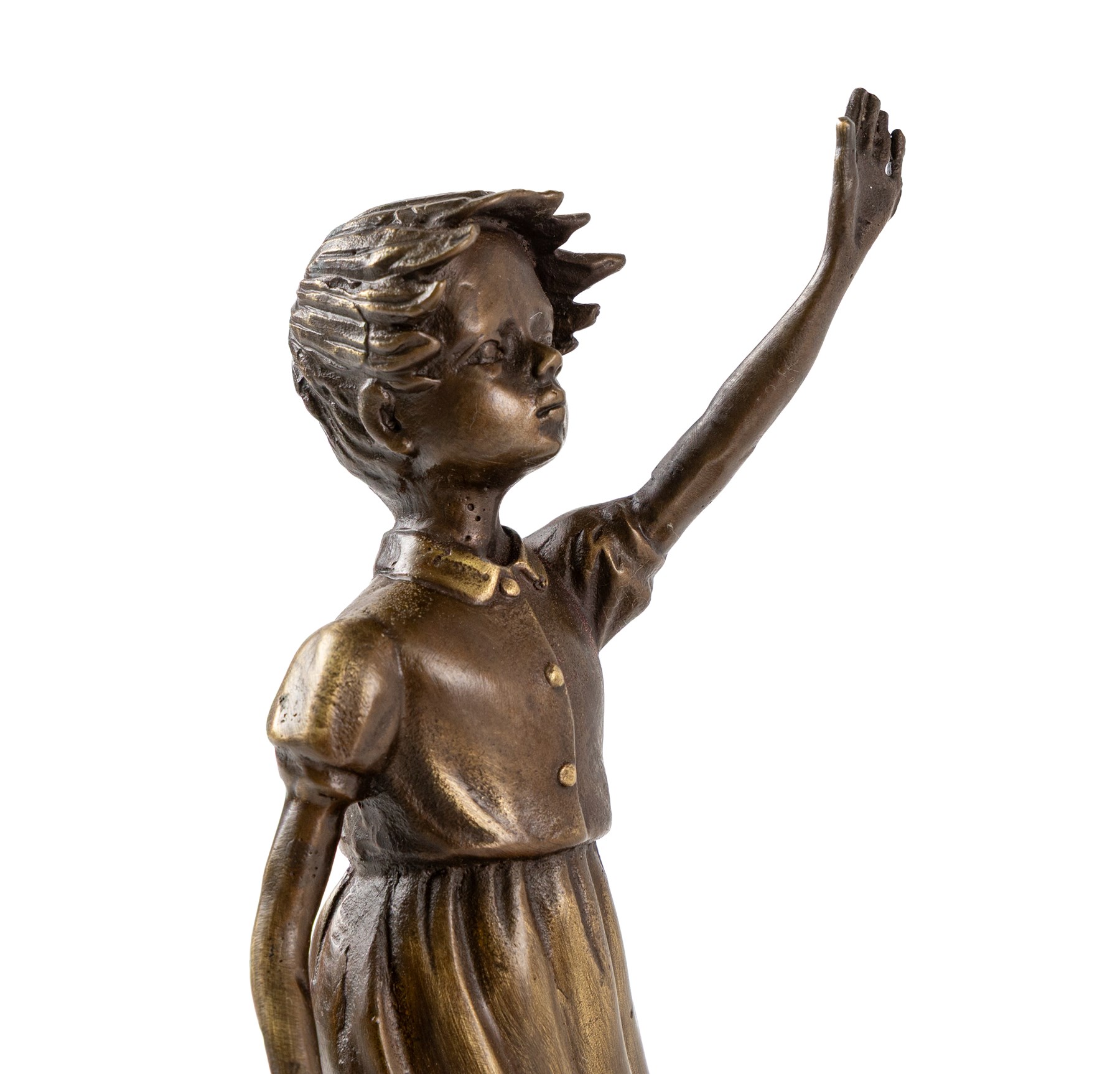 After Banksy, bronze Balloon Girl, H38cm
