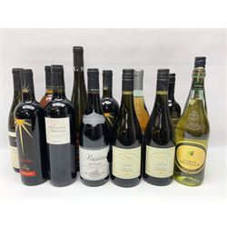 Mixed wine, including Domaine Martin 2011 Plan De Dieu, L'Oratoire de Millegrand 2006, Sauvignon Blanc, Giordano 2014 Pinot Grigio, various content and proof (27)