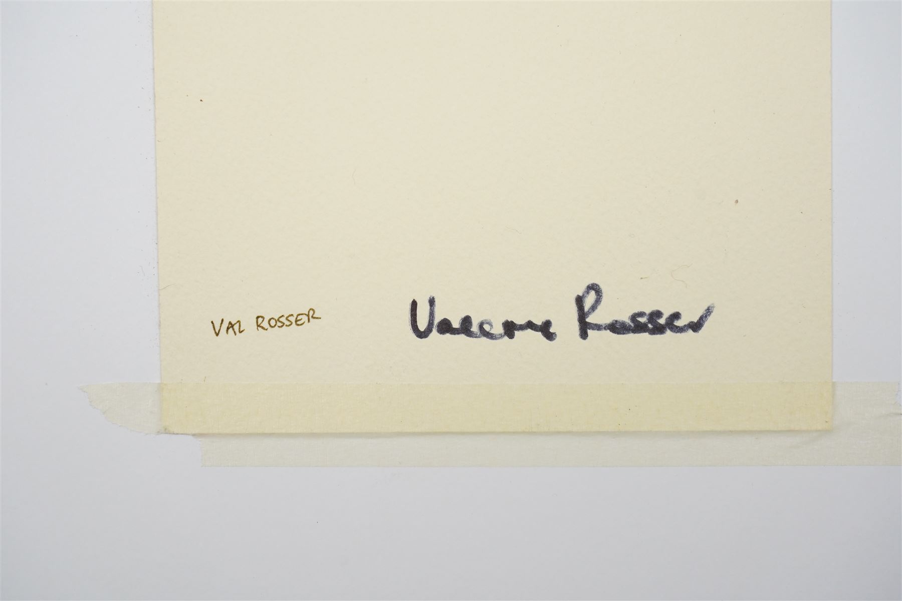 Prunella Scales (British 1932-2025): 'Clem - My Grandson', together with three further postcards by actors Timothy West, Valerie Rosser and Phillip Beck, mixed media variously titled and one dated July '07, mostly signed verso max 20.5cm x 14.5cm (5) (unframed)
Notes: Prunella Scales was a British actress best known for her role in Fawlty Towers. Scales was married to Timothy West, a prolific actor across stage and screen.