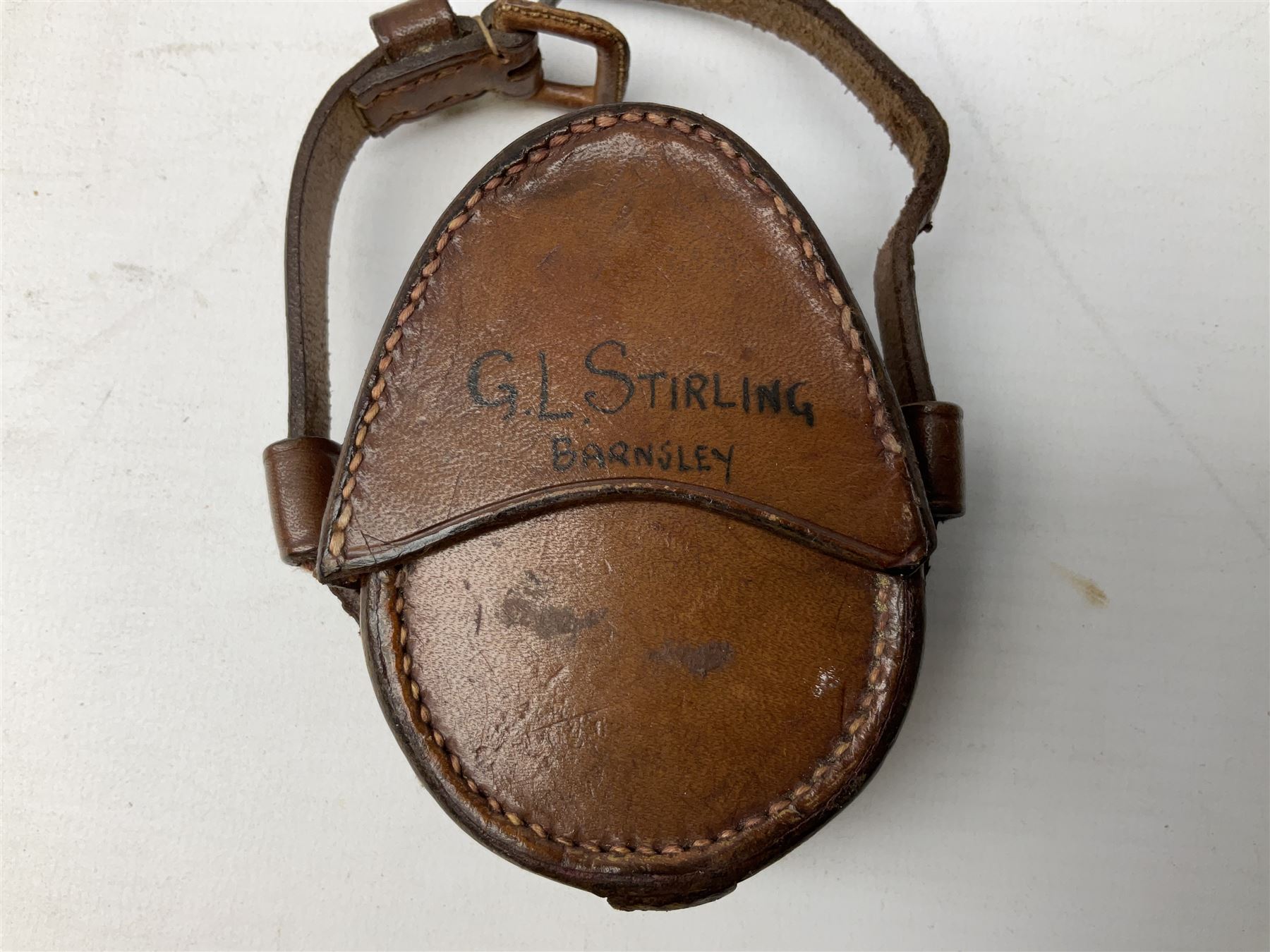 Two WW1 verniers pattern marching compasses, one dated 1917 in leather case impressed French & Son with manuscript details Major I.R. Edwards Mon. Regt., the other inscribed J.H. Steward 1903 in leather case with manuscript details G.L. Stirling Barnsley; four WW1 linen backed folding maps of Palestine and Telfit; another WW2 map of Swansea and Aberdare; and quantity of military and other postcards
