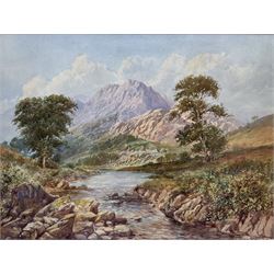 John Wilson Hepple (British 1886-1939): River Landscape, watercolour signed and dated 1920, 40cm x 53cm