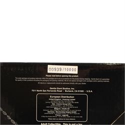 Five Gentle Giant Star Wars Collectible Mini Busts, comprising Darth Vader Emperor's Wrath, Royal Guard, Commander Fox, Boba Fett and Lieutenant Renz, together with a Sideshow Collectibles Holographic Darth Sidious with Mechno Chair 1:6 scale figure, all boxed