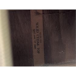 Tanglewood semi-acoustic guitar with Fishman preamp, mahogany back and solid cedar top L103cm; and a Rockbag electric guitar soft carrying case (2)