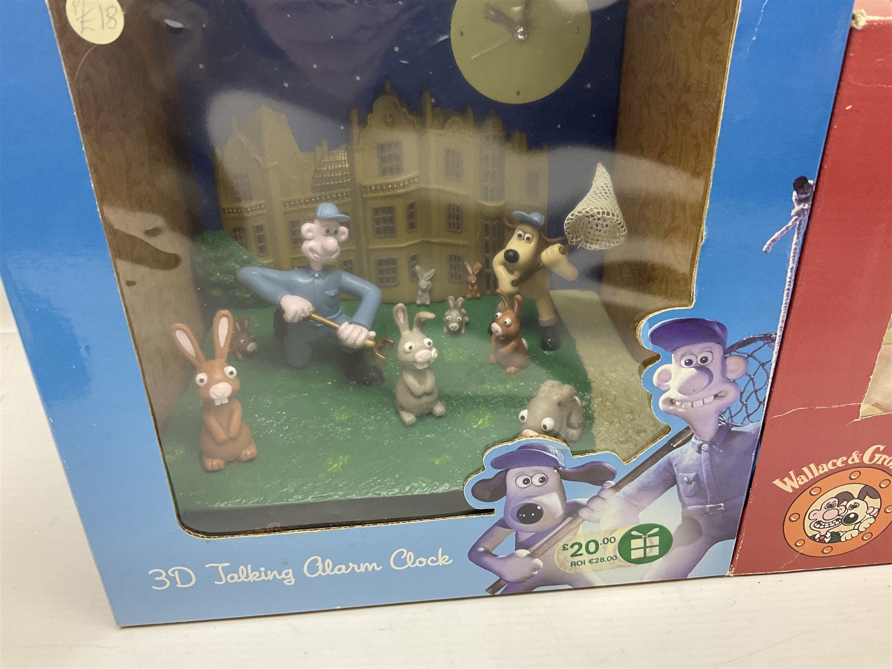 Nintendo Super Mario Bros 1992 Zeon alarm clock, Wallace and Gromit alarm clocks and further collectables 