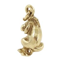 9ct gold Eeyore pendant