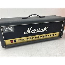 Marshall JCM 2000 dual super lead guitar amplifier head and a Marshall 1936 lead 2x12 speaker cabinet (2)