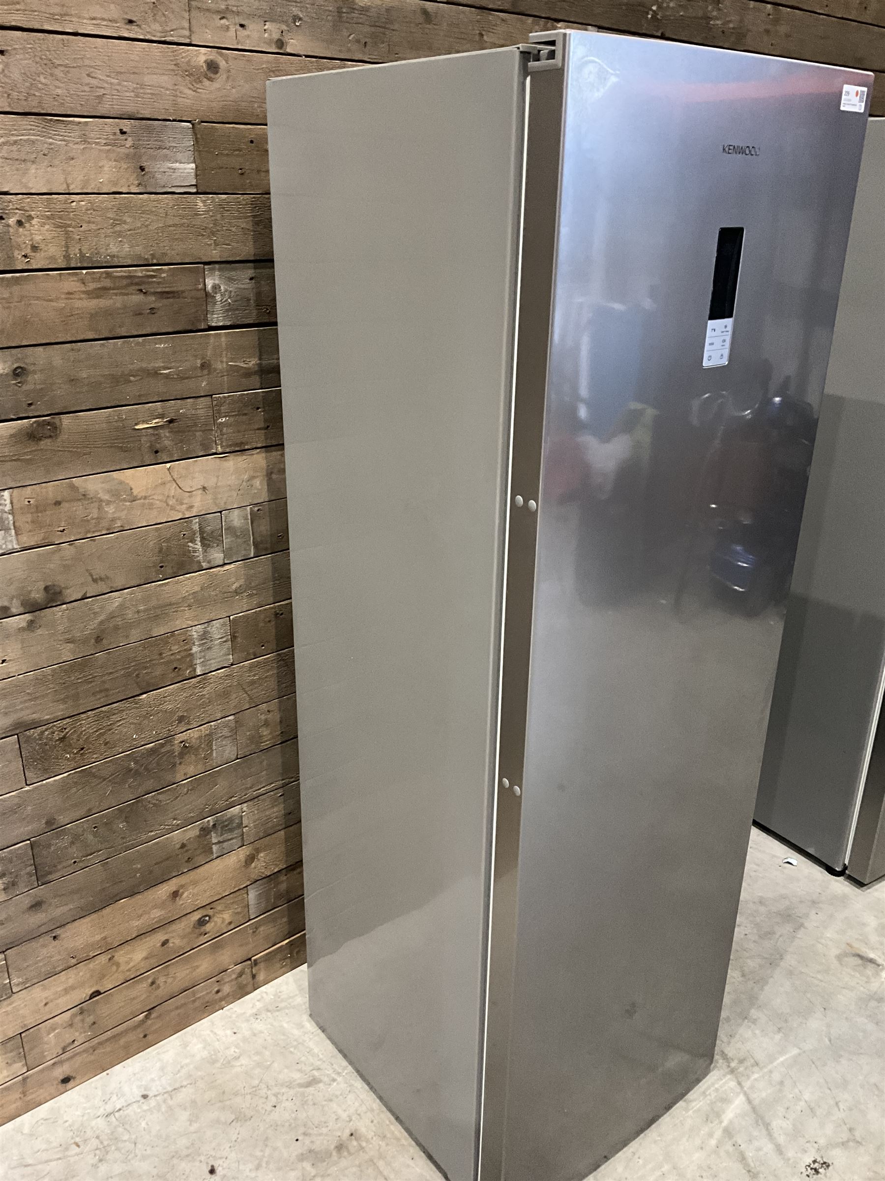 Kenwood upright freezer, eight drawers with ice box, grey finish