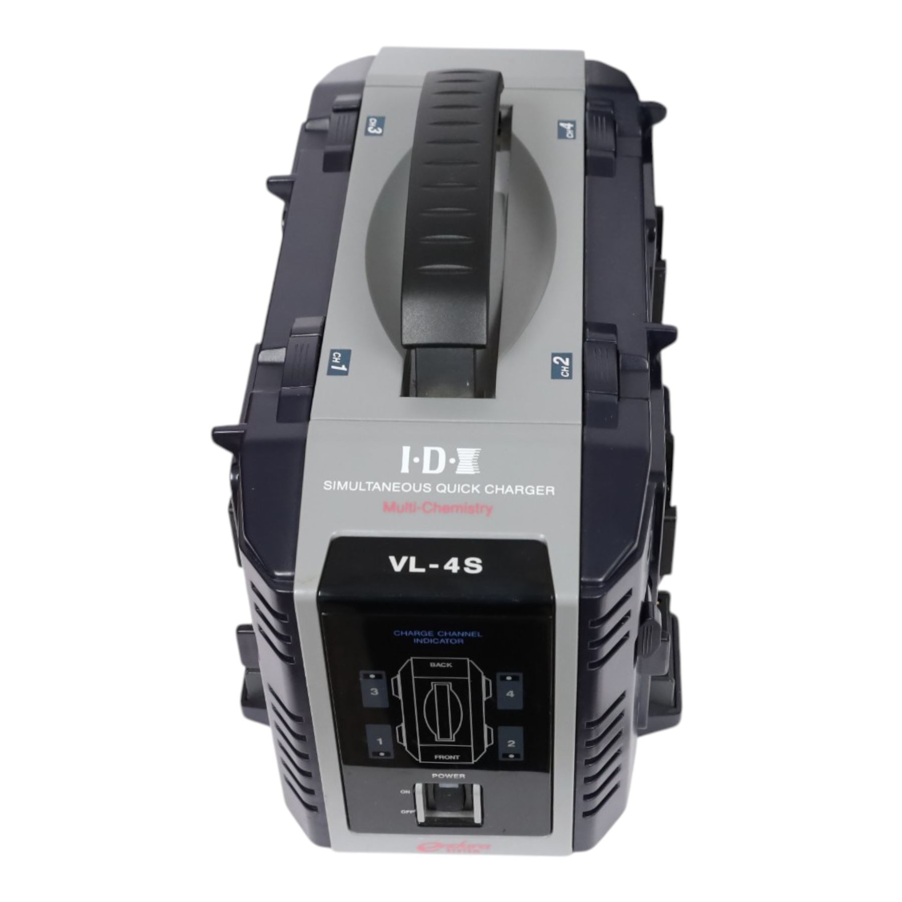 IDX Endura HL10DS 96Wh V Mount four battery set with IDX VL-4S Simultaneous V Mount charger and cable, in a custom cut Peli 1550 flight case