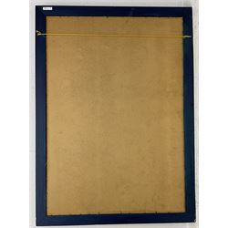 B Chavannaz (French 19th/20th Century): First World War Propaganda, lithographic poster reading 'Do your duty: subscribe to the loan with all of your resources', in blue frame, 112cm x 77cm