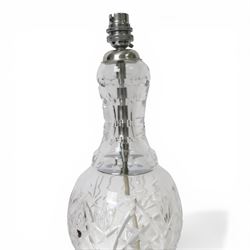 Waterford glass table lamp, H38cm