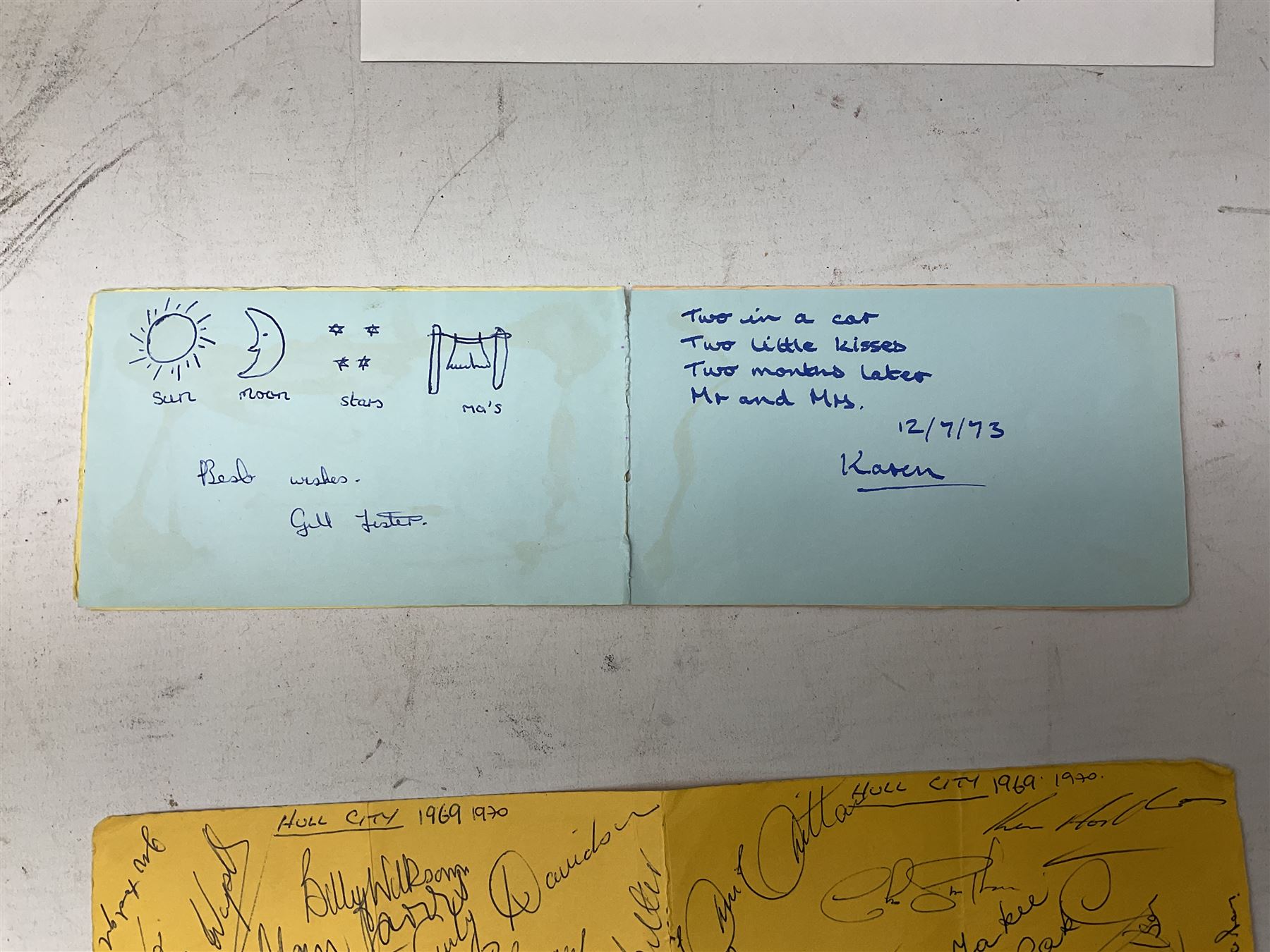 Autographs from film, stage, sporting personalities etc, including mid 20th century Hull City FC, Esmond Knight, John Clements, Kay Hammond, Richard Greene, Manning Whiley, Jerry Desmond etc, in albums, on pieces etc