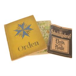 German Cigarette album on Imperial German Orders, medals & decorations together with a Thi...