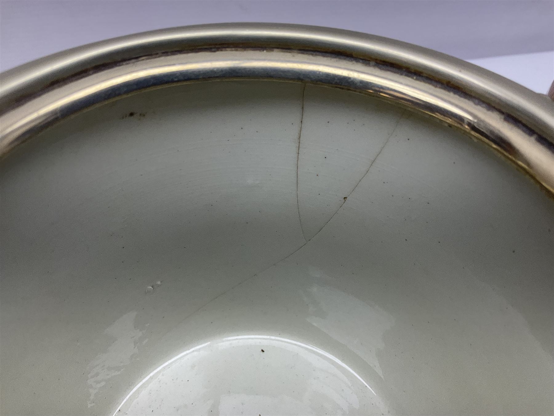 Five early 20th century biscuit barrels with silver-plated mounts, one made from Mahogany from HMS Hindustan