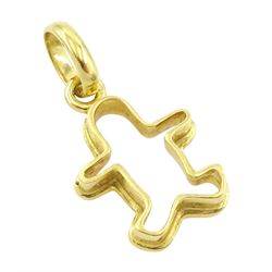Links of London 18ct gold gingerbread man pendant, Edinburgh 2007