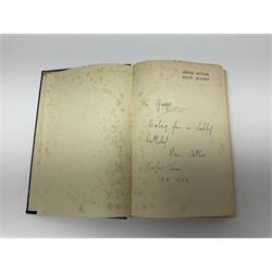 Hitler Adolf: Mein Kampf. Unexpurgated edition. Two volumes in one. 1942. English text. Blue cloth/gilt covers.