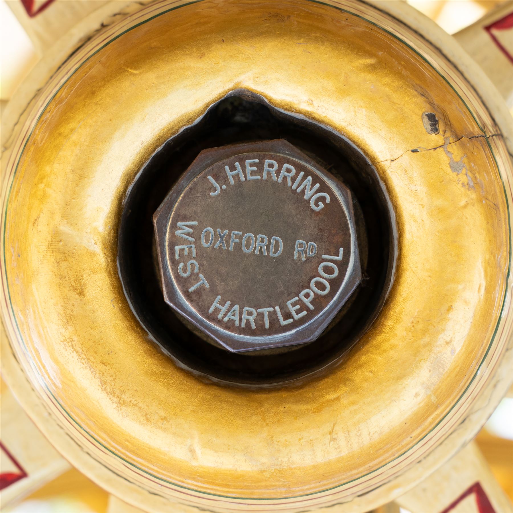 Advertising Trade Dray Wagon for C. Herring & Son, Hartlepool, Dated 1895 and Renovated 1975

An exceptionally decorative late Victorian horse drawn advertising trade dray, built by J. Herring of Hartlepool in 1895 and later renovated by C. Herring in 1975, as recorded by the painted inscription beneath the body. Finished in a striking cream and maroon livery with extensive hand painted signwriting, the wagon carries the name C. Herring & Son, Iron & Steel Processors, Hartlepool along its sides and rear panels. The wagon is fitted with a flat timber loading bed, twin shafts for a single horse, elegant spoked wooden wheels, iron bound tyres, rear headboard and traditional undercarriage with leaf spring suspension. Richly detailed scrollwork and lining throughout make this a particularly attractive example, suitable for collection, display, museum, promotional or coaching purposes.

Features

• Built by J. Herring, Hartlepool, 1895
• Renovated by C. Herring in 1975
• Original style hand painted advertising signwriting
• Flat timber loading platform
• Raised rear headboard with decorative pierced gallery
• Twin shafts for a single horse
• Wooden spoked wheels with iron tyres
• Traditional leaf spring suspension
• Extensive decorative lining and scrollwork throughout
• Attractive cream and maroon colour scheme
• Suitable for private collection, museum or display use

Dimensions:
Overall length: 560 cm
Body length: 300 cm
Width: 158 cm
Height: 150 cm

Wheel Diameters:
Front wheels: 76 cm
Rear wheels: 86 cm