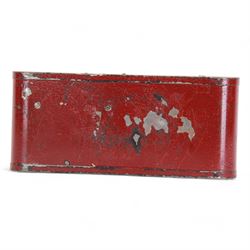 1930s Thorens Excelda portable gramophone, the case marked British Patent No 255001, L28cm