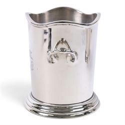 Pair white star line wine coolers, H24cm