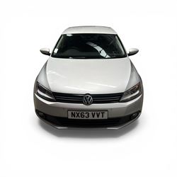 Volkswagen Jetta, 1.6 litre blue-motion diesel, 82000 miles, manual, silver, 2013, (NX63 VVT), MOT till 13 August 2026, £20 road tax, full VW service history, parking sensors, bluetooth - this vehicle is subject to 10% plus VAT buyers premium (12% in total)