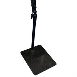 Tablet floor stand, articulated spring base