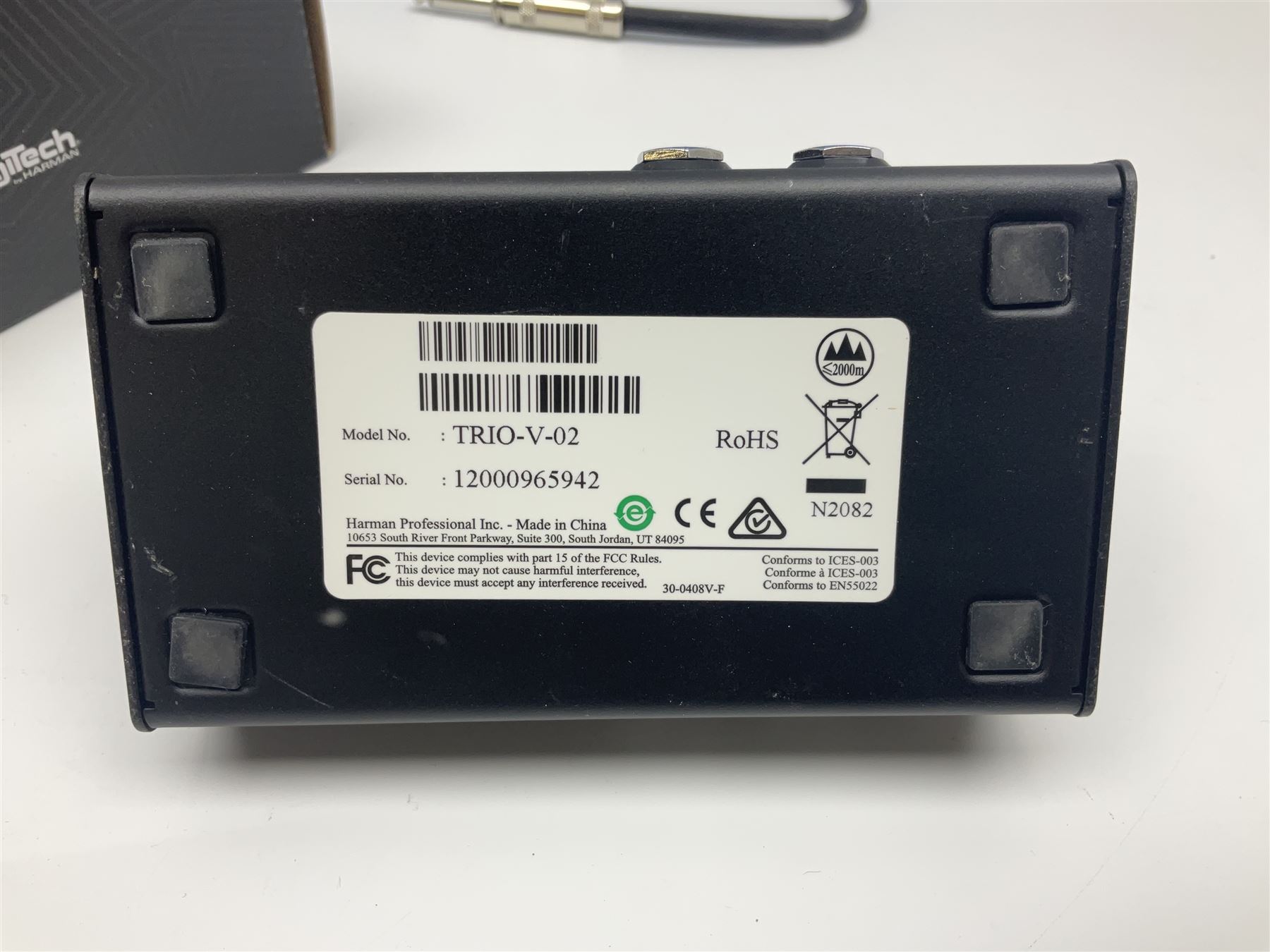 Harman DigiTech Trio Band Creator; boxed with power supply, lead and paperwork; and Pylepro PPDLAI guitar multi effects controller (2)