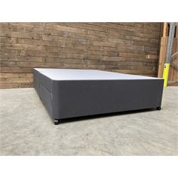 Double divan bed base with two storage drawers