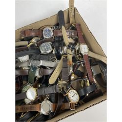 Collection of wristwatches including Guildcraft by Gruen, Sekonda, Lorus, Skagen, etc